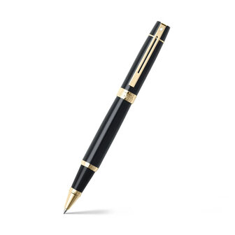 Sheaffer 300 Rollerball Glossy Black Gold Tone