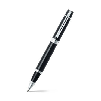 Sheaffer 300 Rollerball Glossy Black Chrome Plated