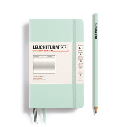 Leuchtturm A6 Pocket Hardcover Notitieboek Mint Green