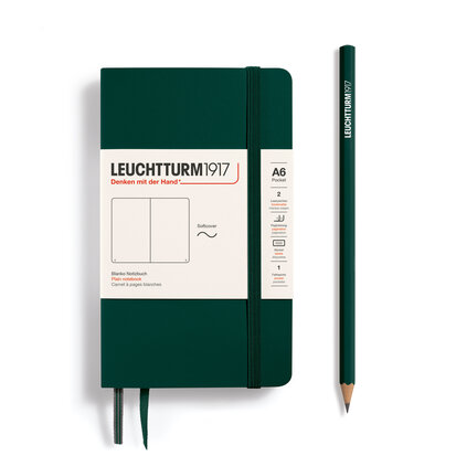 Leuchtturm A6 Pocket Softcover Notitieboek Forest Green