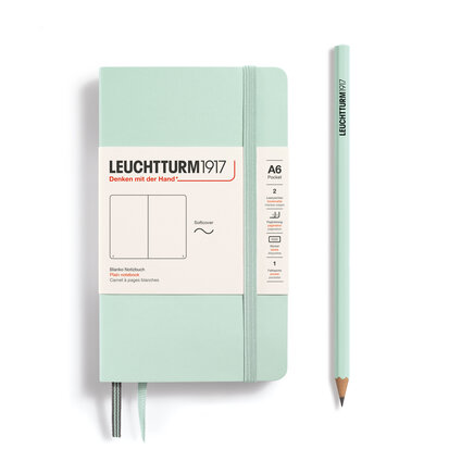 Leuchtturm A6 Pocket Softcover Notitieboek Mint Green