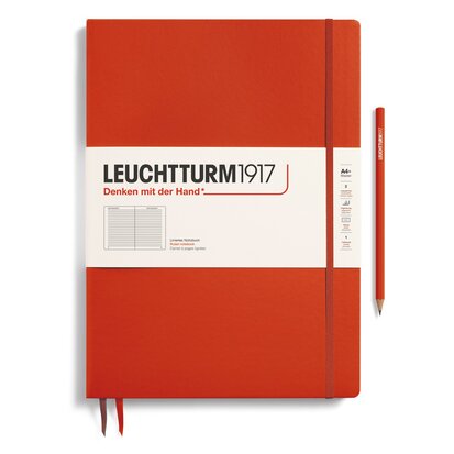 Leuchtturm A4+ Master Slim Hardcover Notitieboek Fox Red