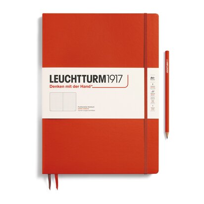 Leuchtturm A4+ Master Slim Hardcover Notitieboek Fox Red