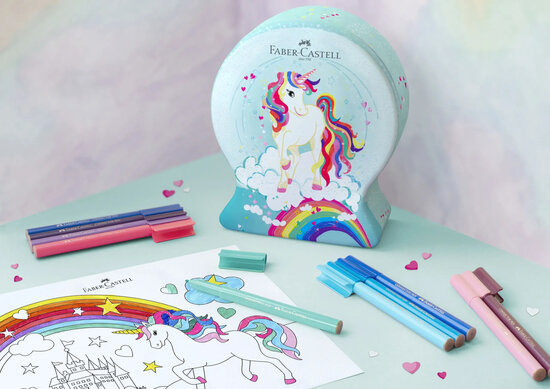 Faber-Castell Connector Viltstift 'Eenhoorn in Snow Globe'