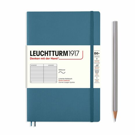 Leuchtturm B6+ Paperback Softcover Notitieboek Stone Blue