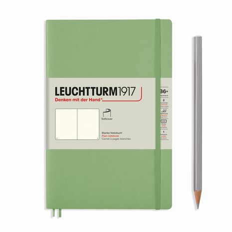 Leuchtturm B6+ Paperback Softcover Notitieboek Sage