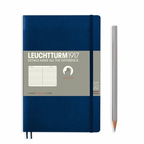 Leuchtturm B6+ Paperback Softcover Notitieboek Navy