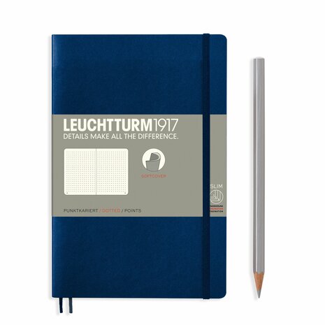 Leuchtturm B6+ Paperback Softcover Notitieboek Navy