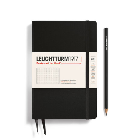 Leuchtturm B6+ Paperback Hardcover Notitieboek Black