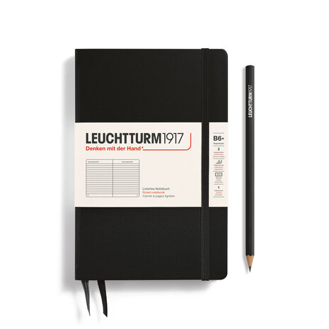 Leuchtturm B6+ Paperback Hardcover Notitieboek Black