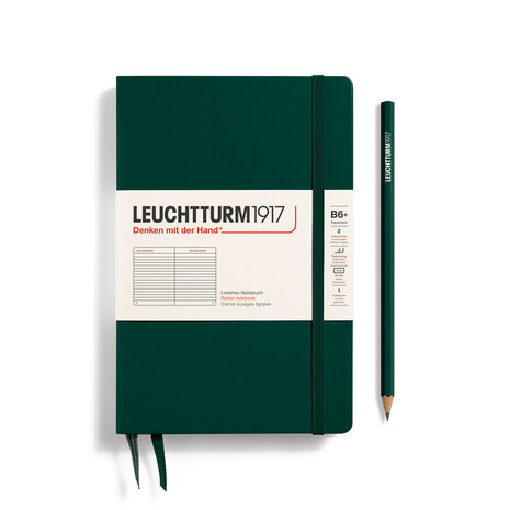 Leuchtturm B6+ Paperback Hardcover Notitieboek Forest Green