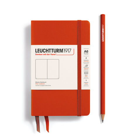 Leuchtturm A6 Pocket Hardcover Notitieboek Fox Red