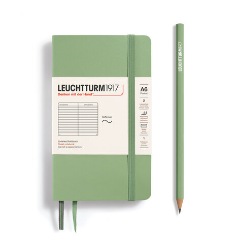 Leuchtturm A6 Pocket Softcover Notitieboek Sage