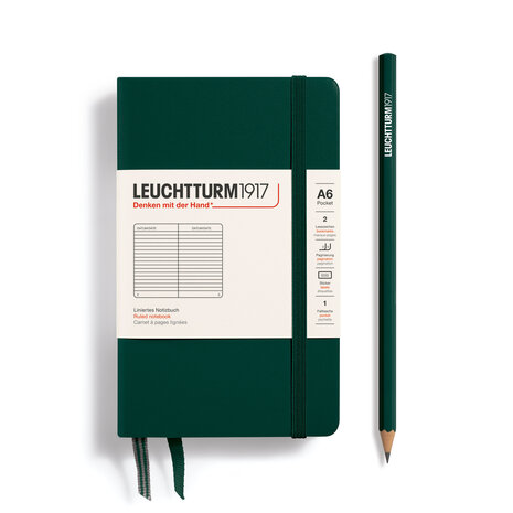 Leuchtturm A6 Pocket Hardcover Notitieboek Forest Green