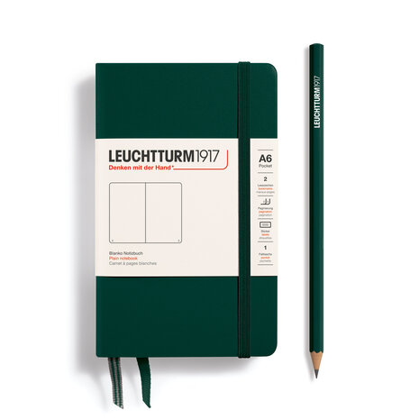 Leuchtturm A6 Pocket Hardcover Notitieboek Forest Green