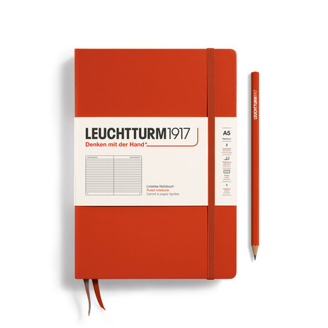 Leuchtturm A5 Medium Hardcover Notitieboek Fox Red